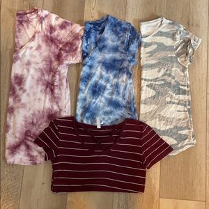 Bundle of juniors size small short sleeve tees